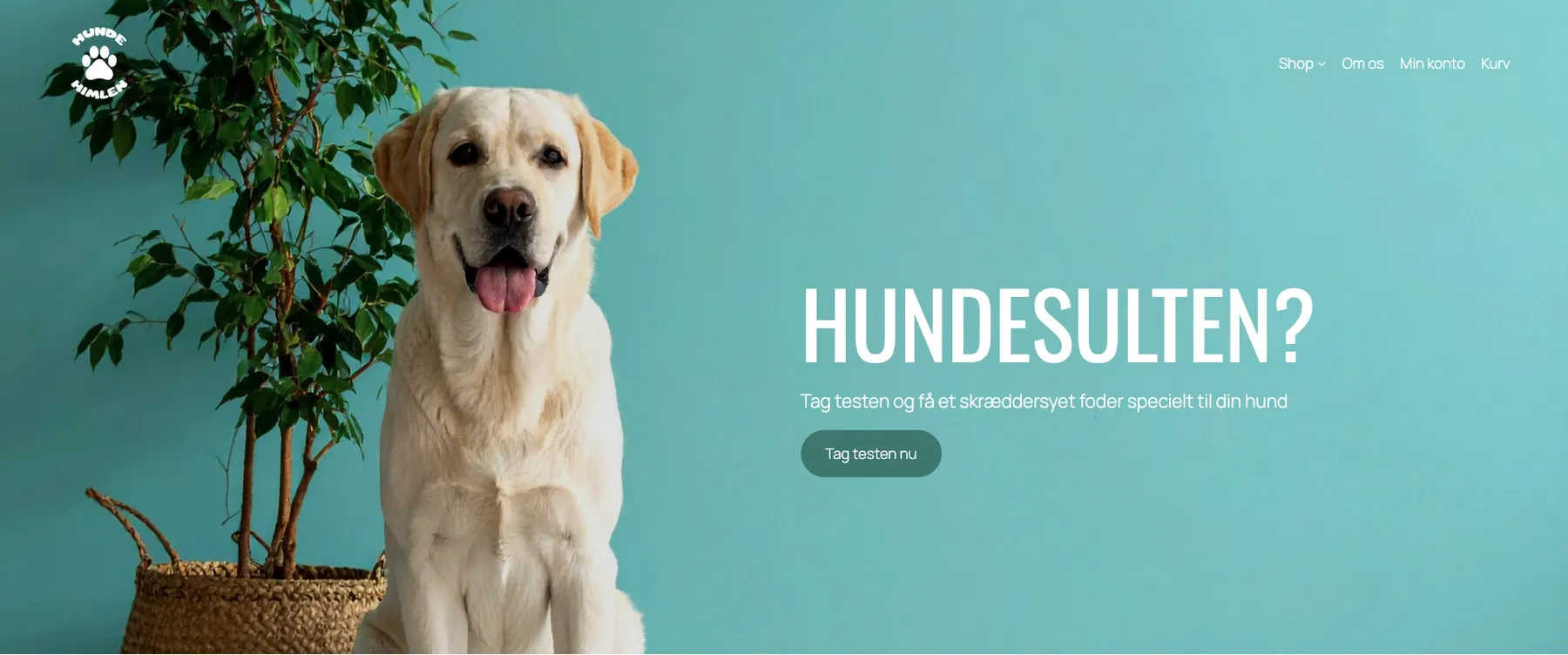 Hundehimlen webshop – forside