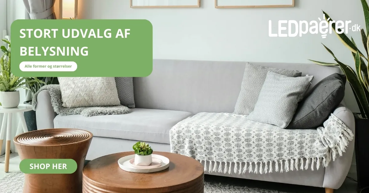 Alternativ annoncekreation for LED-pærer i landskabsformat