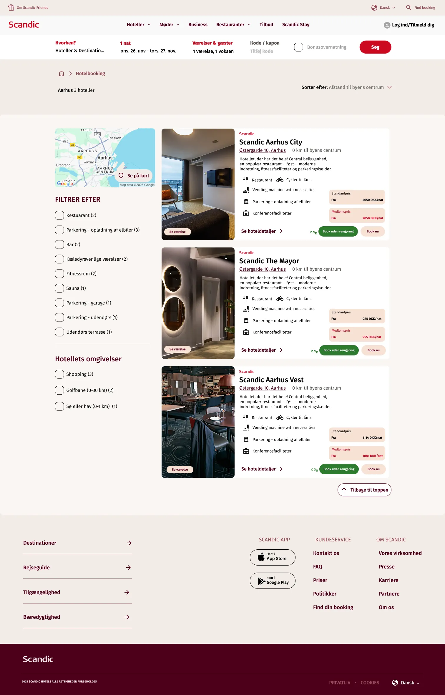 Optimeret booking-flow for Scandic Hotels
