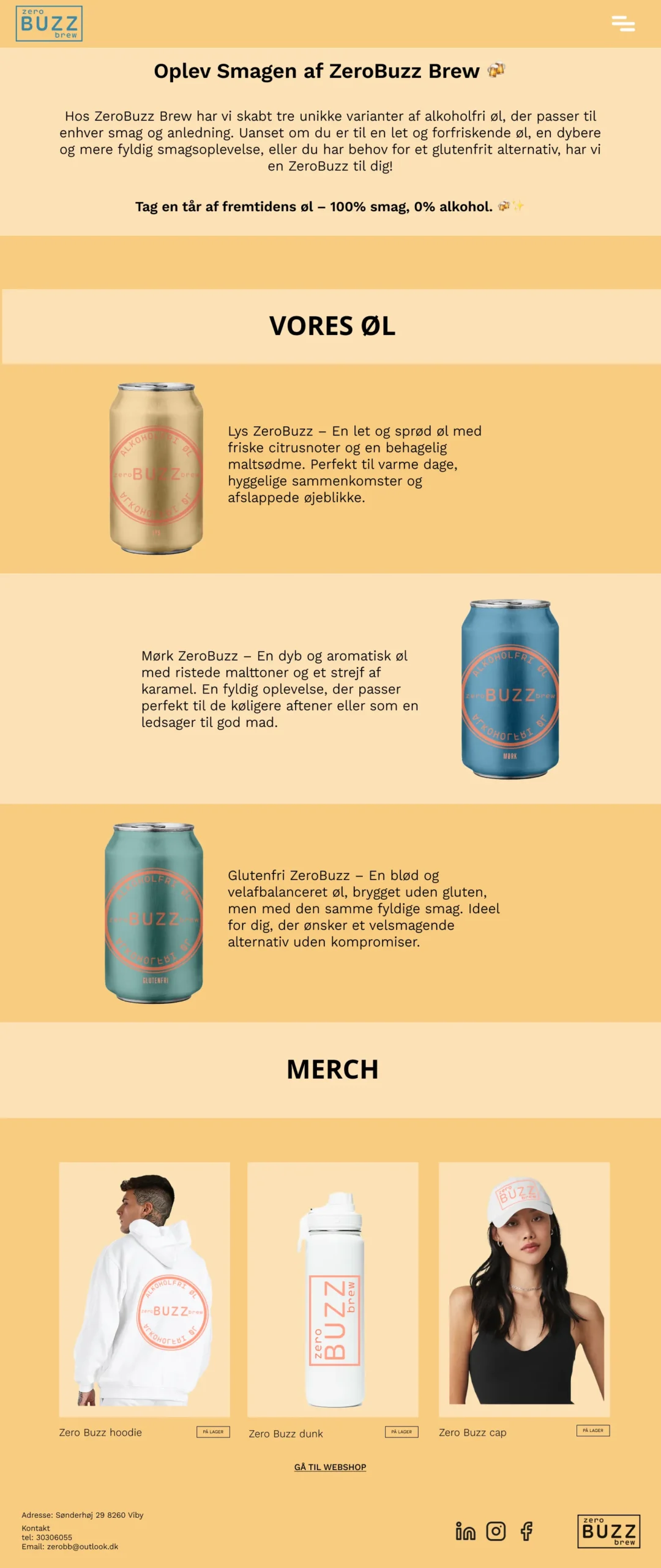 ZeroBuzz Brew produktside
